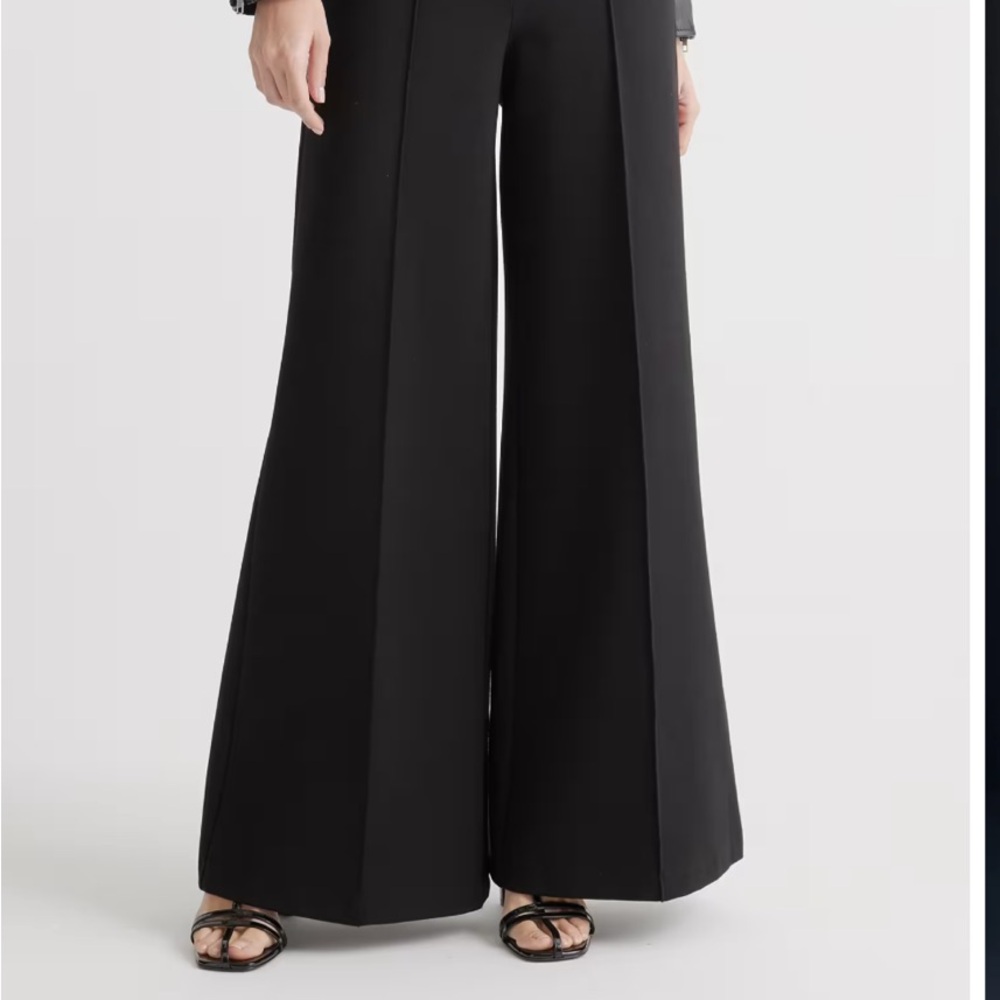 NWT Ultra Stretch Ponte Super Wide Leg Pants